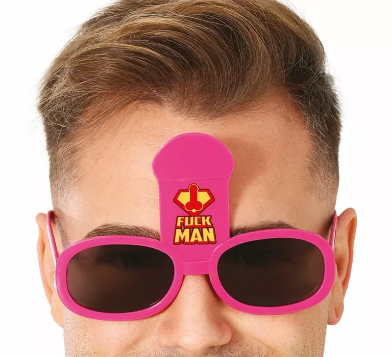 Gafas Fuckman rosa adulto Universal Adulto
