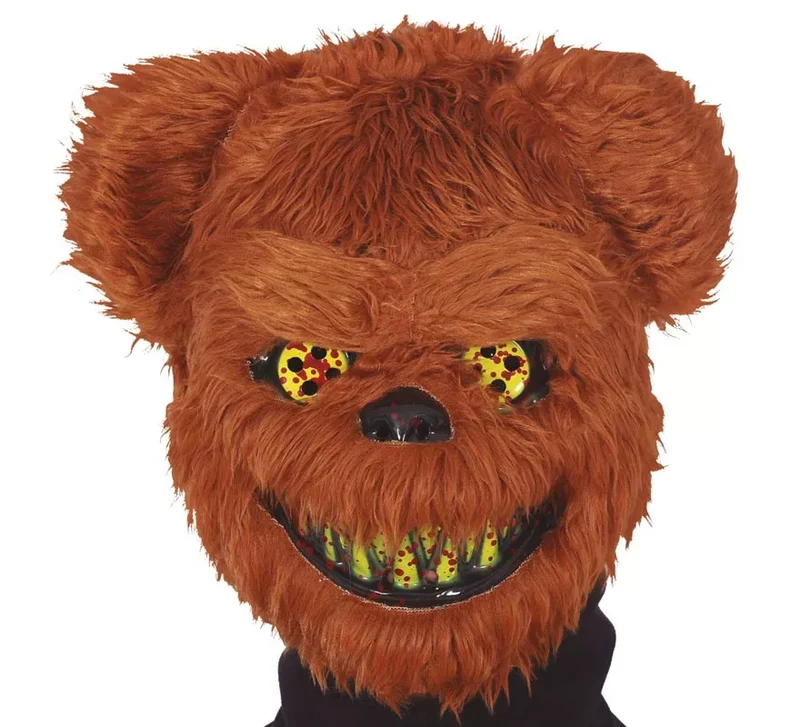 Máscara de Oso Terror con para el Pelo Universal Adulto