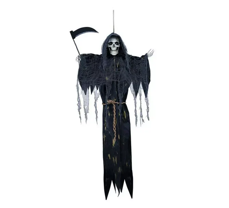 Colgante de Esqueleto Muerte con Luz de 120 cm T.Única