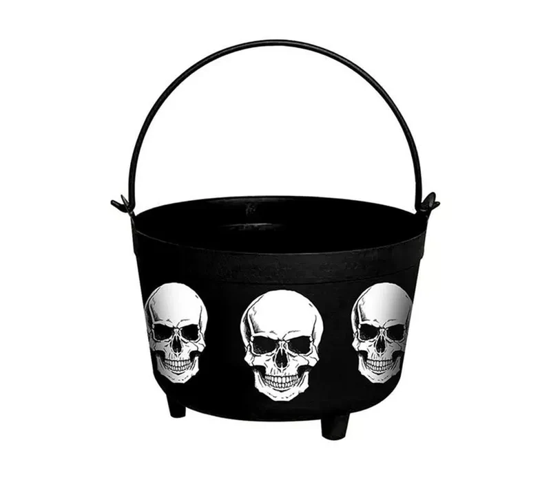 Caldero Calavera temible de 24x23x15 cm T.Única
