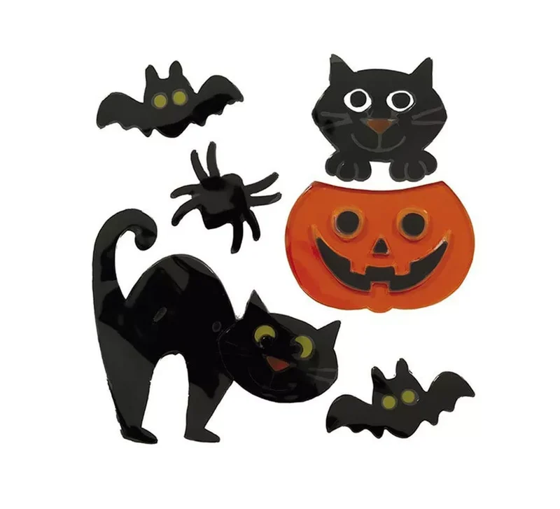 Decoración Gel Gato feliz de 20x25 cm T.Única