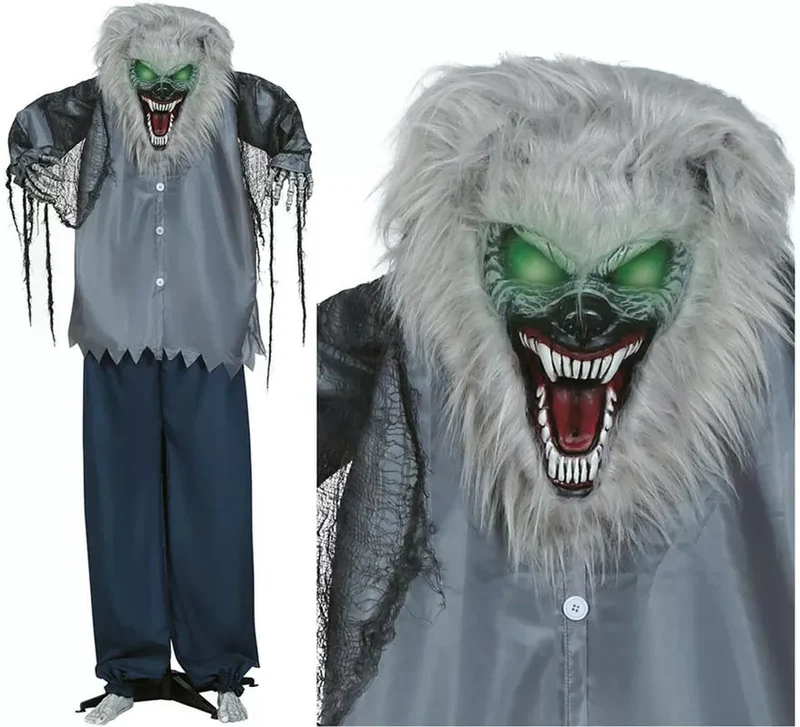 Hombre Lobo con Luz, Sonido y Movimiento 210 cm Sin talla