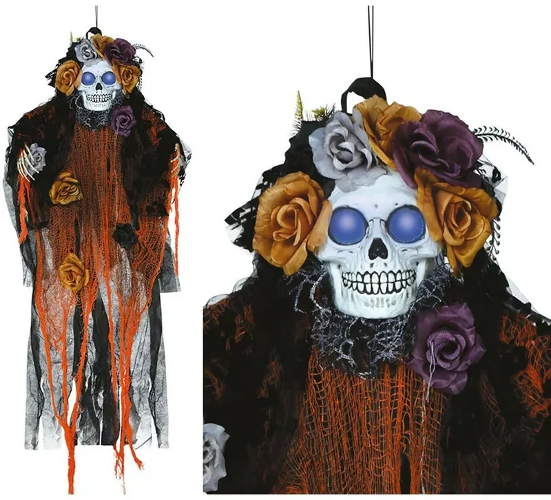Colgante Catrina con Luz y Sonido 120 cm Sin talla