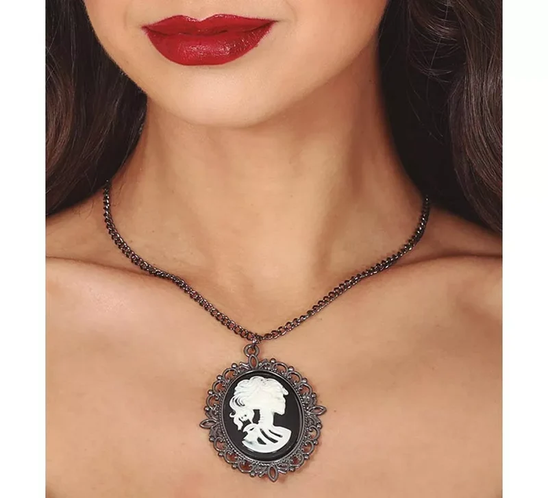 Collar Medallón con Busto 5 cm Universal Adulto