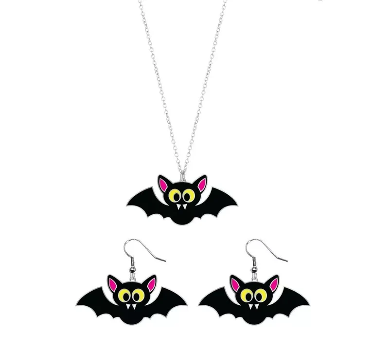 Pendientes y Collar de Murciélagos Sin talla
