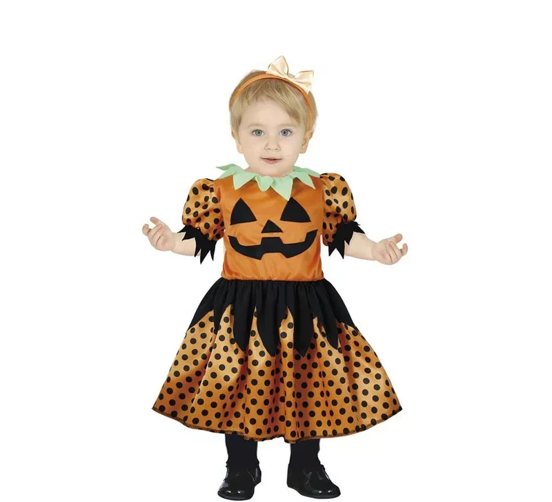Disfraz de Calabaza Feliz para niña y bebé 12-18M