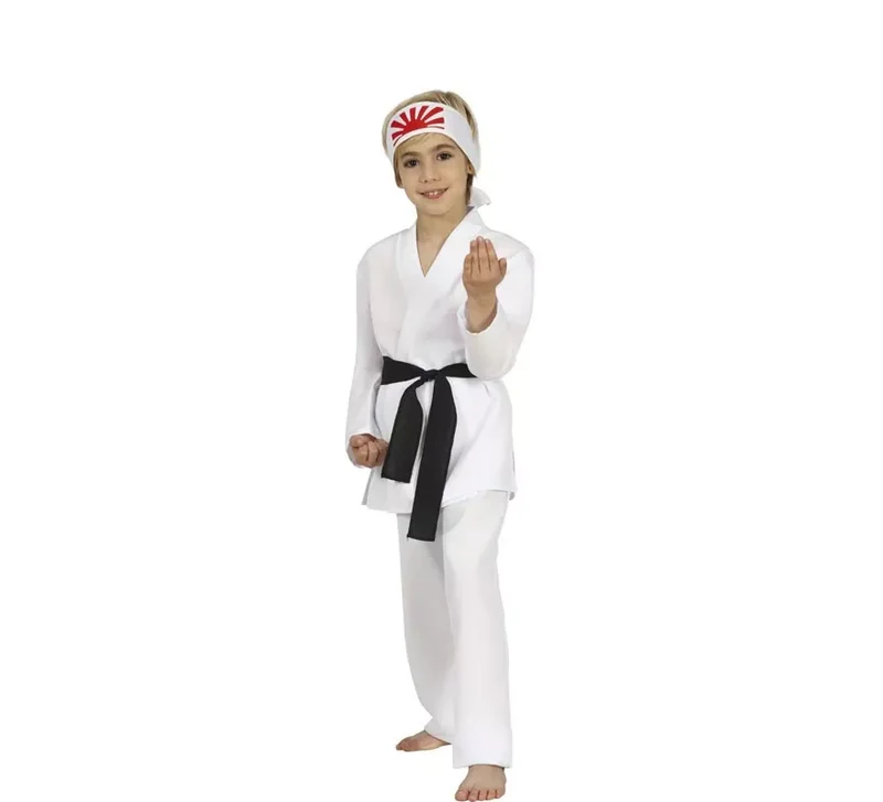 Disfraz de Karateca Blanco para niño 5-6A