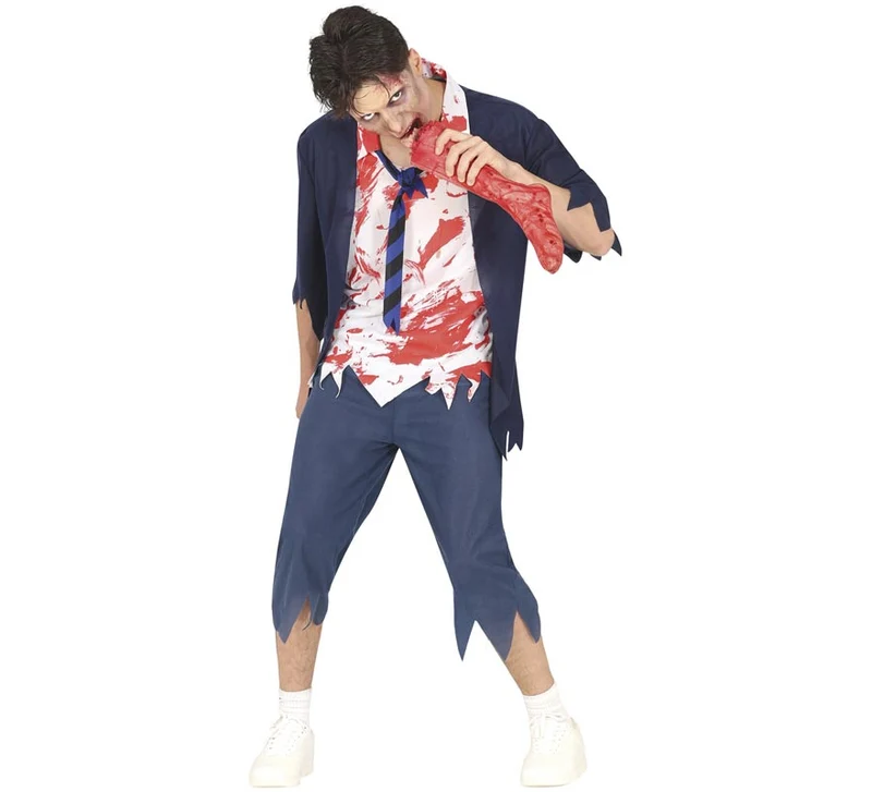 Disfraz de Estudiante Zombie para hombre 14-16A (XS)