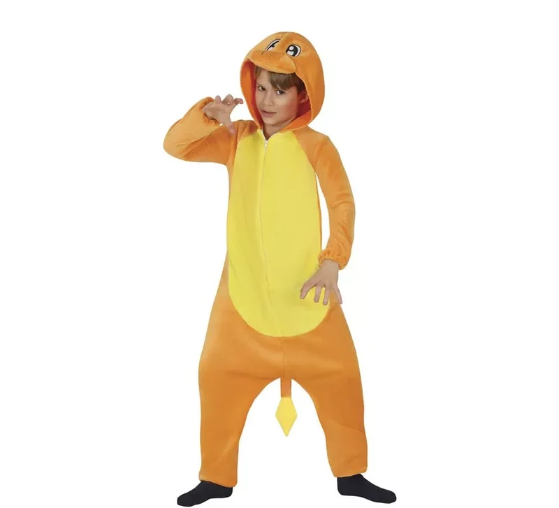 Disfraz de Dragón naranja para niños 5-6A