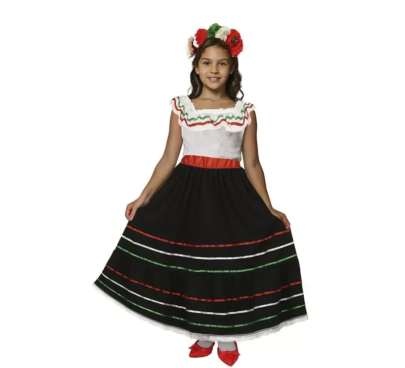 Disfraz de Mexicana para niña 5-6A