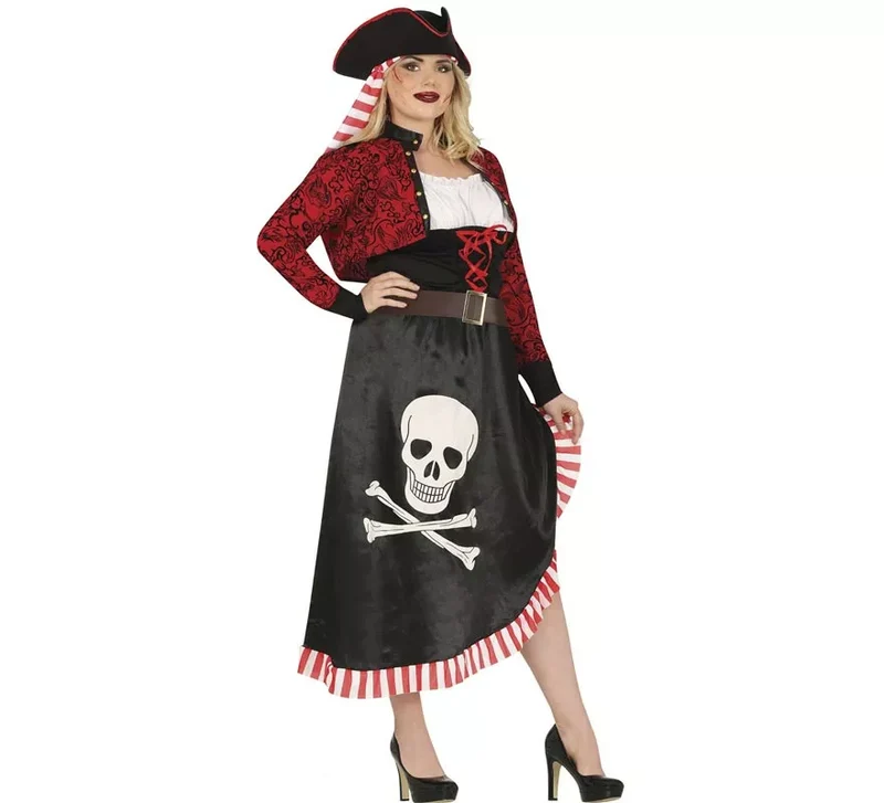 Disfraz de Pirata con Falda para Mujer S
