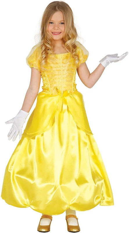 Prinzessin Kleid Gelb Kind 110/116 - 5/6 Jahre