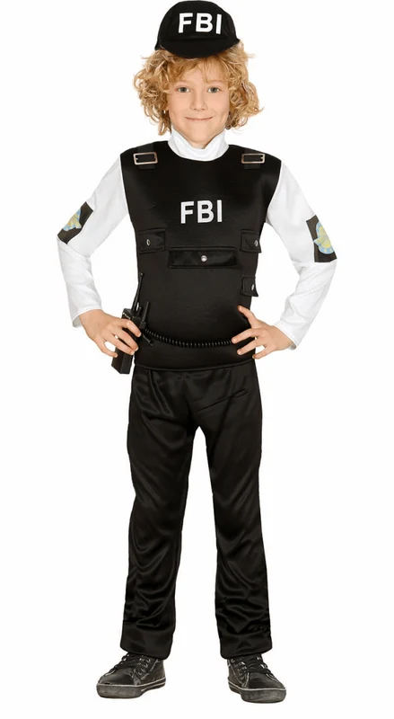 FBI Agent Kostüm Kind 140/152 - 10/12 Jahre