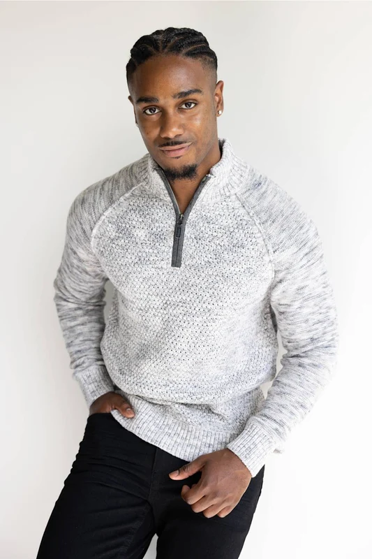 1897 Original 1/4 Zip Knit Sweater for Men in Cream Combo S / Cream Combo