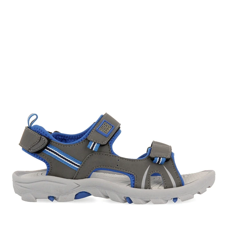 Grey and blue flip flops for boys AACHEN 36