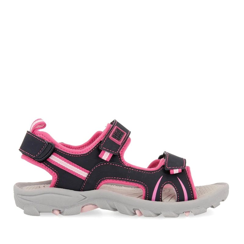 Pink sporty flip flops for girls AACHEN 33