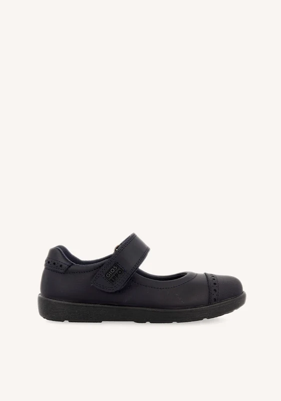 Navy blue School shoes ballerina style for girls DELTANA 40