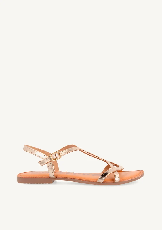 SHINY LEATHER SANDALS NAVASSA 36