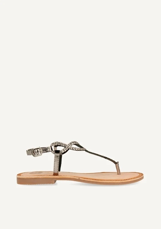 BRAIDED LEATHER SANDALS FYFFE 39