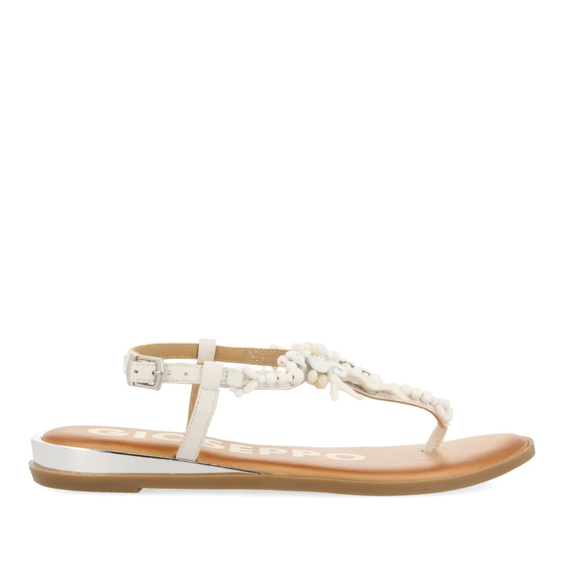 WHITE SANDALS FOR WOMAN ALBANY 35
