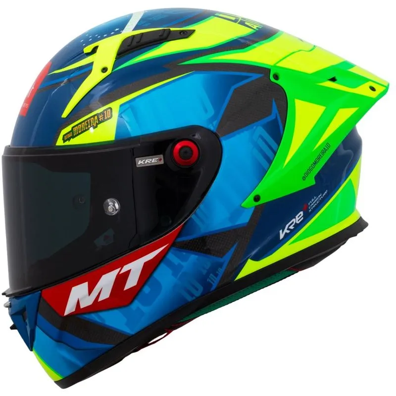 Capacete Mt Kre+s Diogo Moreira A7 Carbon - Azul