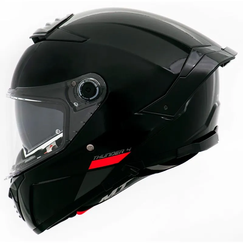 Capacete Fechado MT Thunder 4 SV Solid Preto Brilhante A1 56