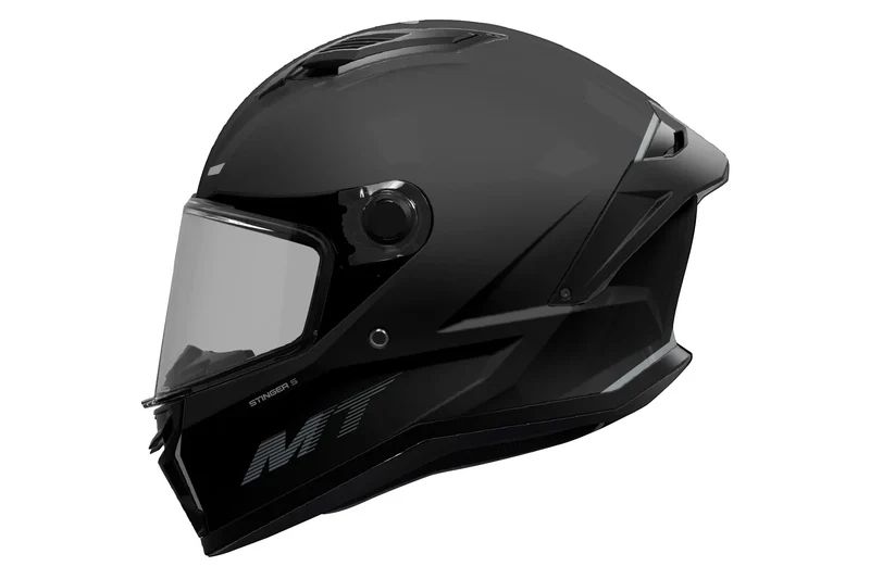 MT STINGER 2 SOLID A11 CAPACETES INTEGRAL DE MOTO PRETO MATE 2XS