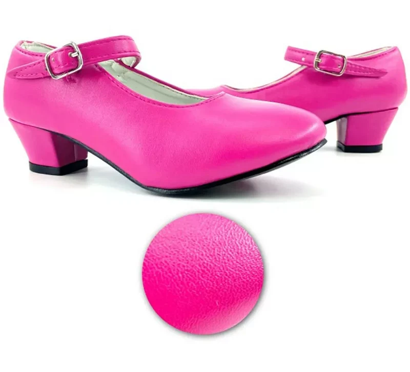 Zapato Sevillana con tacón Fucsia en números del 22 al 41 38