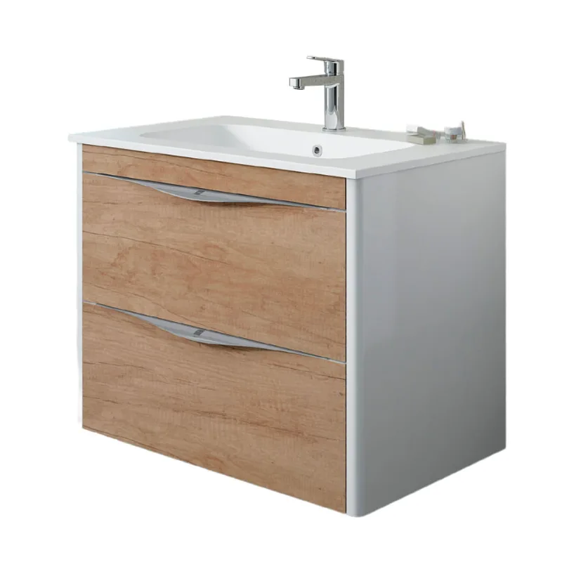 Vanitorio Mueble Suspendido Nebraska Teka Marrón 80x60x45 cm