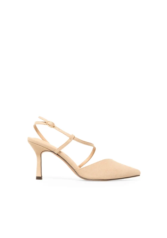 Basic Pointed Strap Stiletto - Melange Light Melange Light / 36