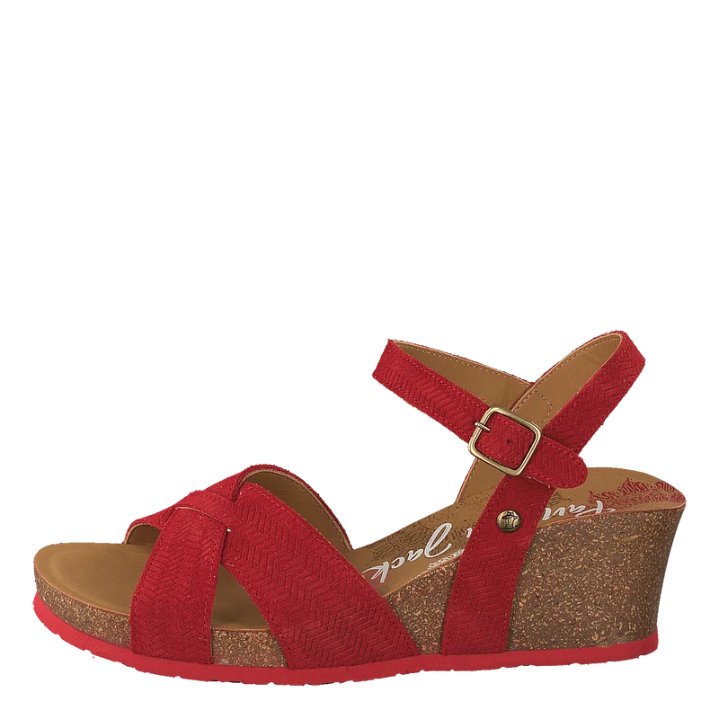 Vika Menorca Velour Rojo/red EU 36