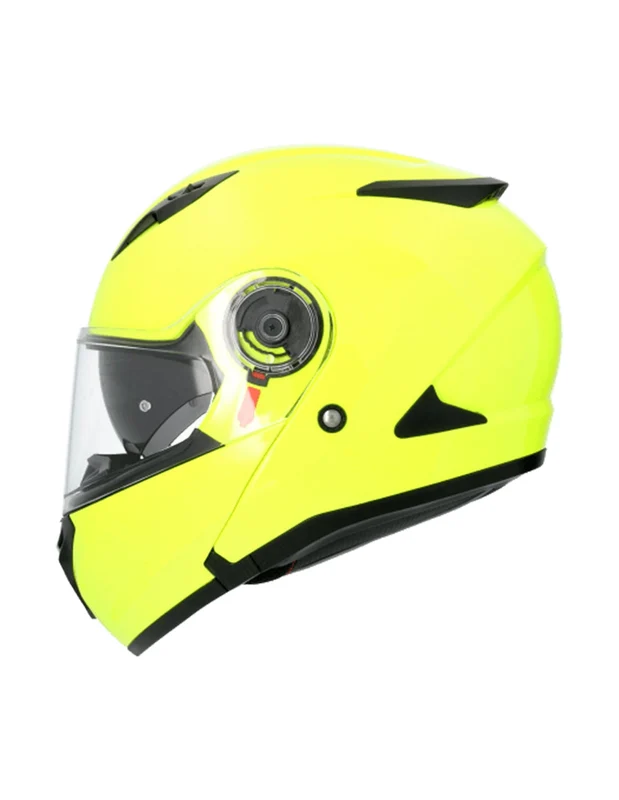 SHIRO SH-508 EXPLORER CAPACETE DE MOTO MONOCOLOR AMARILLO FLUOR XS / Amarillo Fluor