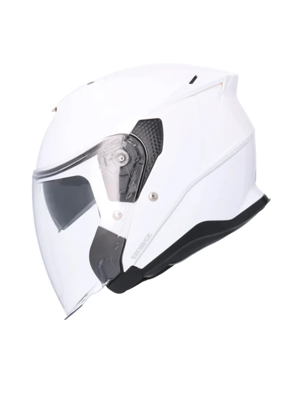 SHIRO CAPRI MONOCOLOR CAPACETE DE MOTO BRANCO PÉROLA XS / BLANCO PERLA