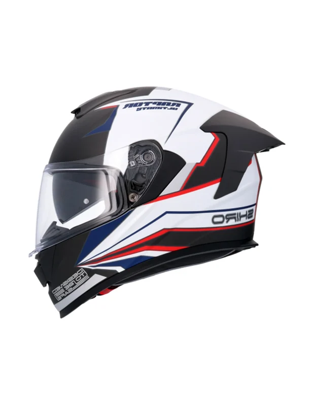SHIRO RAPTOR ULTIMATE CAPACETE DE MOTO PRETO INTEGRAL MATE BRANCO S / NG MATE_BLANCO