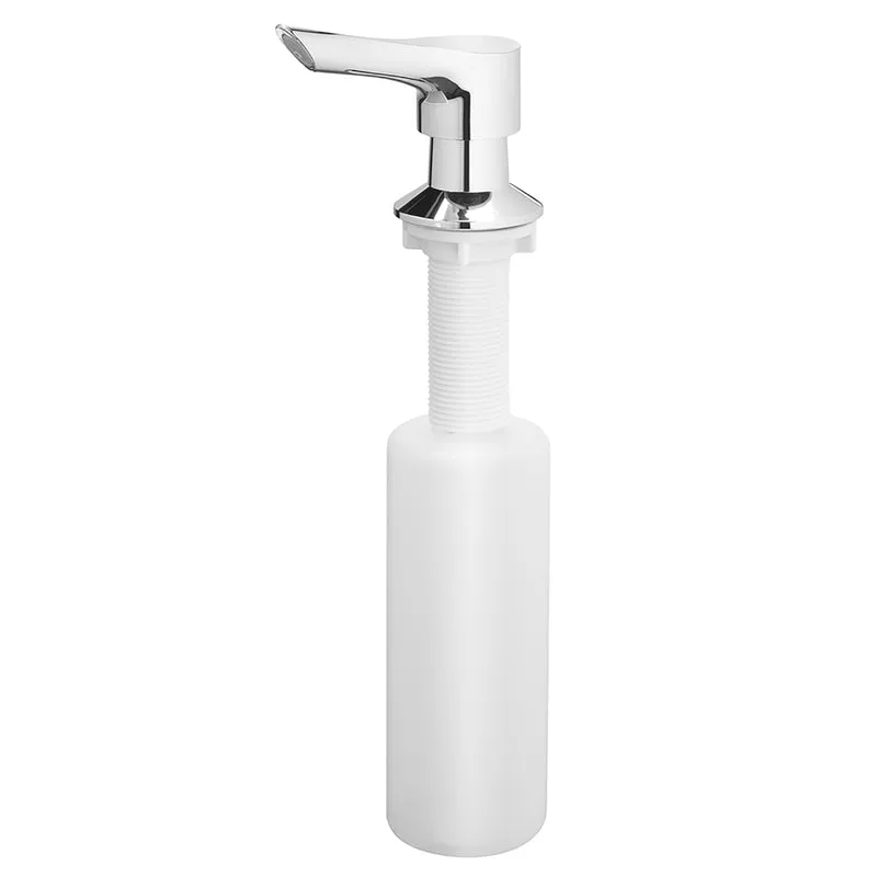 Dispensador De Loção/sabão Oakbrook Chrome White Plastic