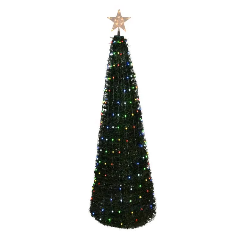Celebrações De Árvores De Natal Led Rgb Pop-up De 1,5 M Com Luz