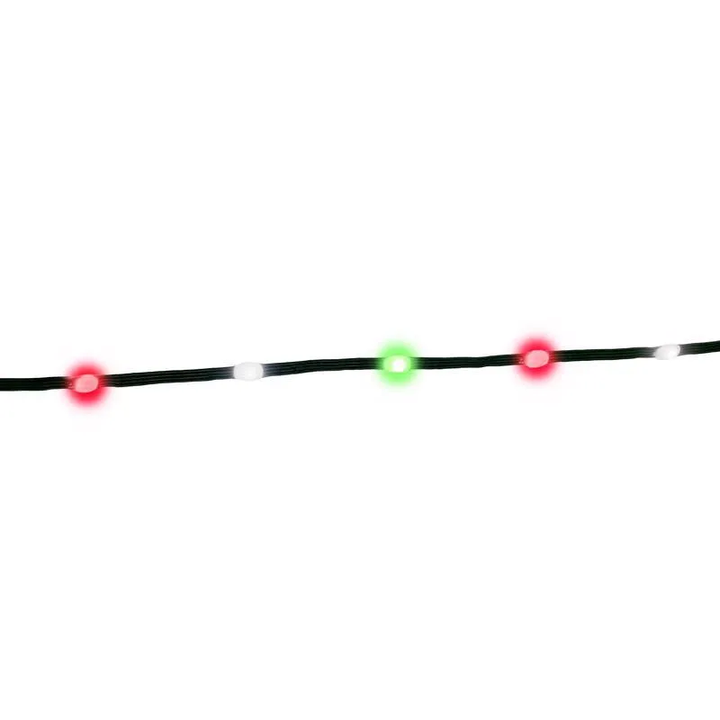 Ribbon Light Celebrations Led Vermelho/verde/branco Puro 200 Quilates 10 M