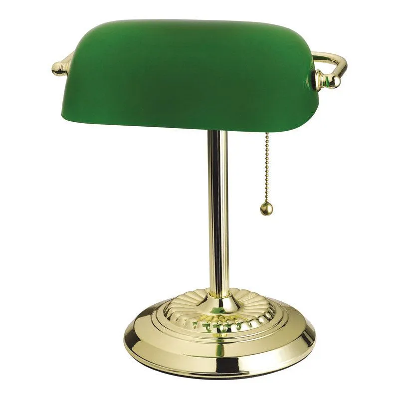 Bankers Lamp Living Accents Bright Green 34 Cm Com Cfl De 13 W