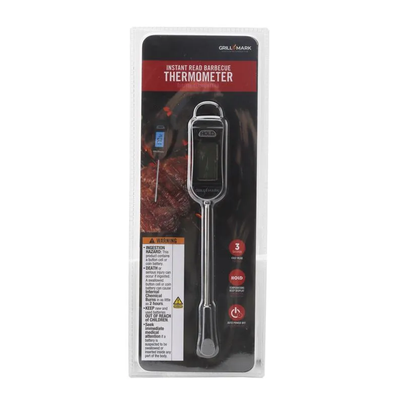 Termômetro De Carne Grill Mark Digital Black Plastic