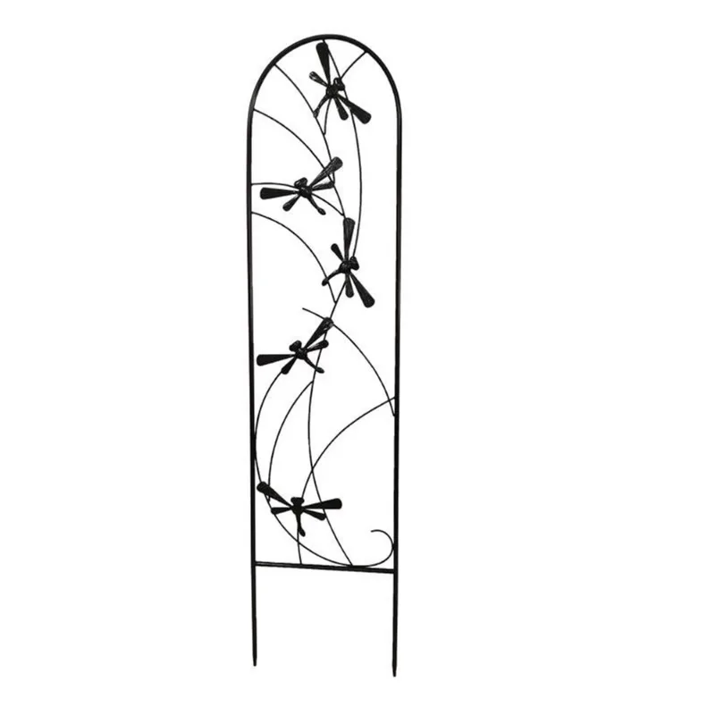 Pot Trellis Living Accents Black Steel 1 Pacote De 40 Cm H Outdoor