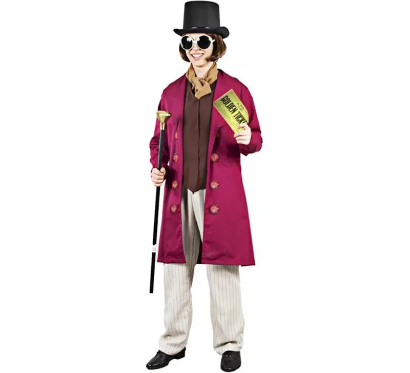 Disfraz de Willy Wonka para hombre M-L