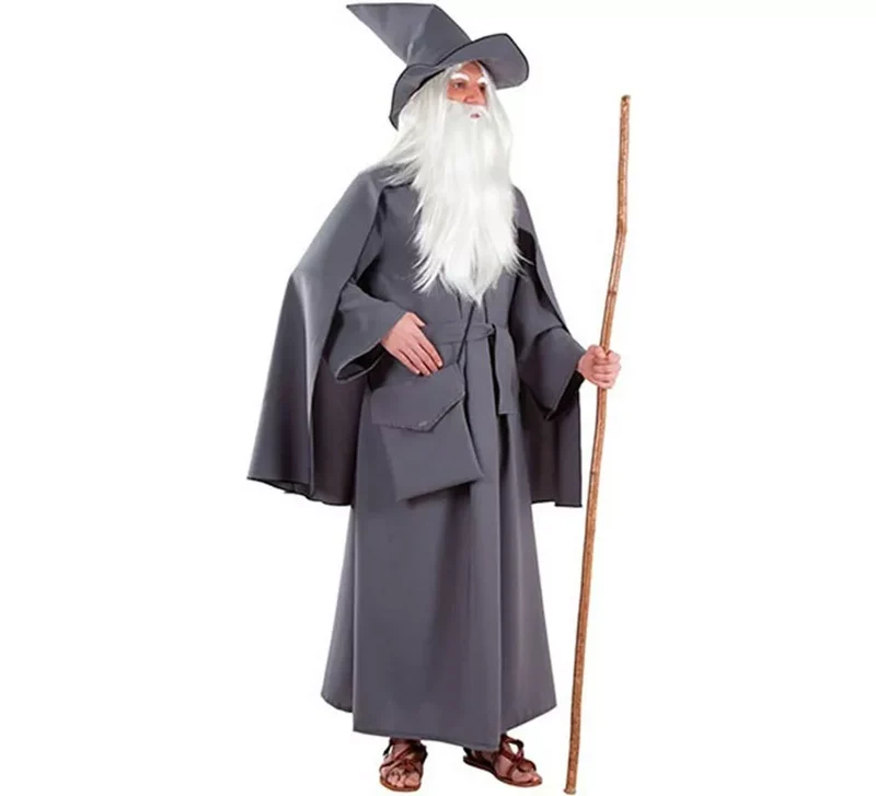 Disfraz de Mago Gris para hombre M-L