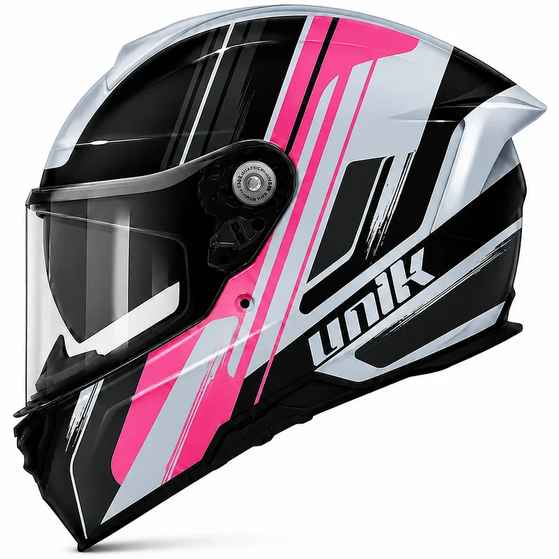 Casco Unik Ultra DV March - Negro/Rosa S