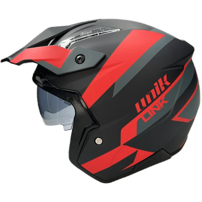 Casco Unik Link DV Blueza - Negro/Rojo M
