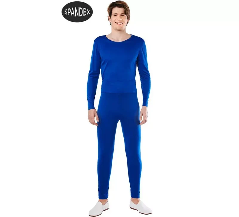 Conjunto Maillot Spandex en 2 piezas color Azul para hombre XL