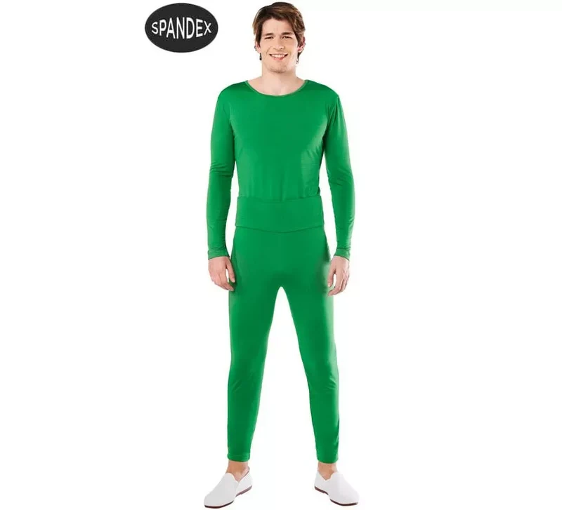 Conjunto Maillot Spandex en 2 piezas color Verde para hombre XL