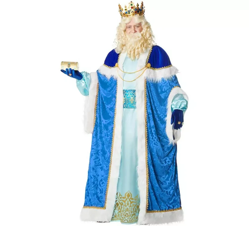 Disfraz o Traje de Rey Mago Melchor DELUXE para hombre XL