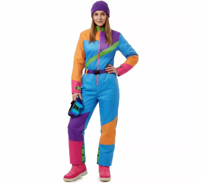 Disfraz de Esquiadora Retro para mujer M-L