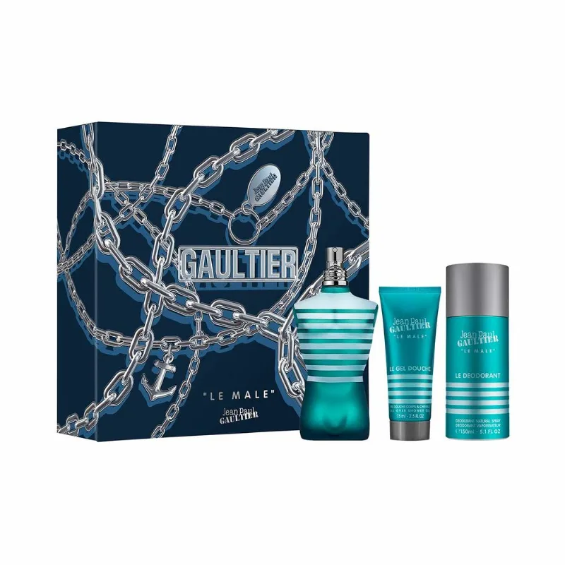 Le Male EDT 125 ml + Shower Gel 75 ml y Deo 150 ml