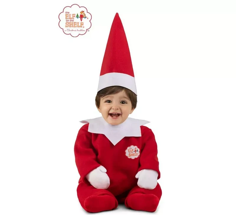 Disfraz de Elfo Travieso de Elf on the Shelf para bebé 12-24M